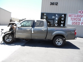 2005 TOYOTA TUNDRA SR5 GRAY DOUBLE CAB 4.7L AT 4WD Z17747